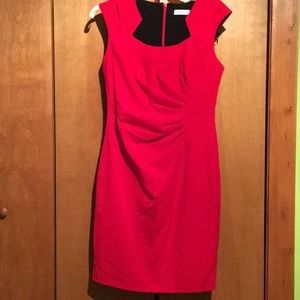 Short Formal Red Calvin Klein Dress